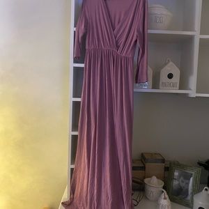 Purple Maternity Dress